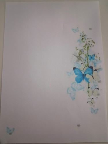 Briefpapier schmetterlinge - briefpapier,