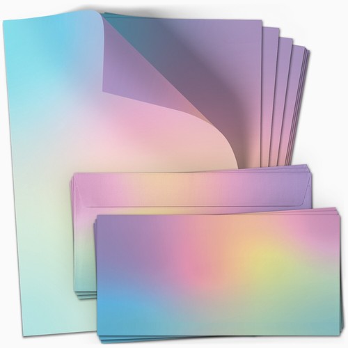 Briefpapier set mit umschlag - set,