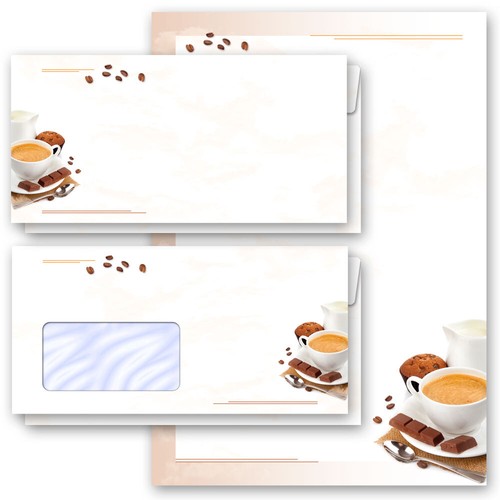 Briefpapier sets kaffee - briefpapier-sets,