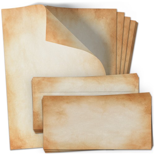 Neu briefpapier set - set, mit