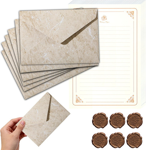 Vintage briefpapier set - briefpapier, mit