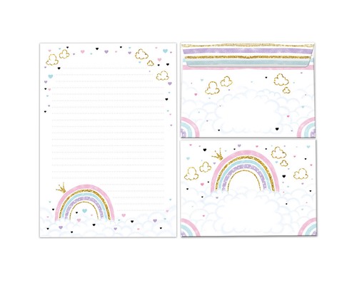 Briefpapier set notizblock - briefpapier-set,