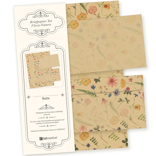 Floral briefpapier blumen - briefpapier,