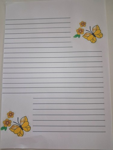 Briefpapier schmetterlinge - briefpapier,