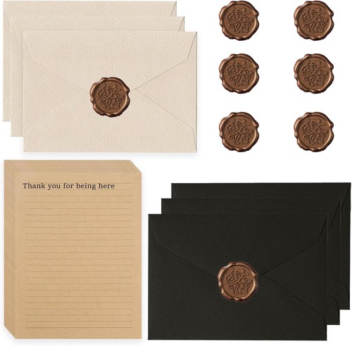 Briefpapier vintage schwarz - vintage,