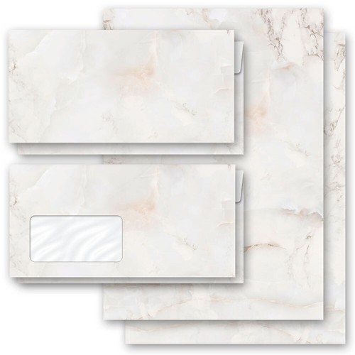 Motiv briefpapier sets - motiv-briefpapier-sets, marmor
