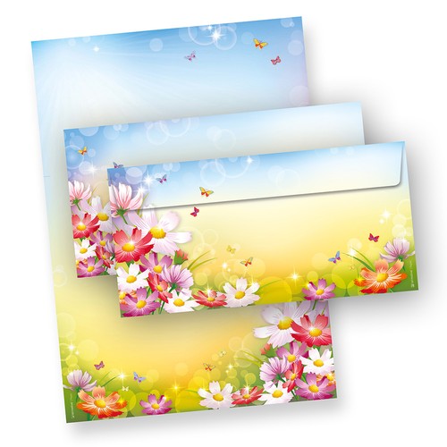 Briefpapier set bunt - set,