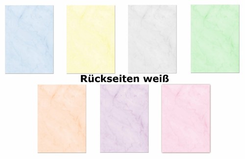 Blatt marmorpapier mix - x,