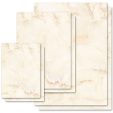 Motiv-Briefpapier MARMOR BEIGE