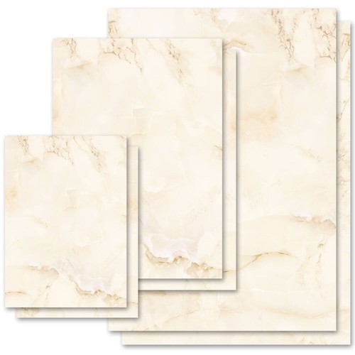 Motiv briefpapier marmor beige - motiv-briefpapier,