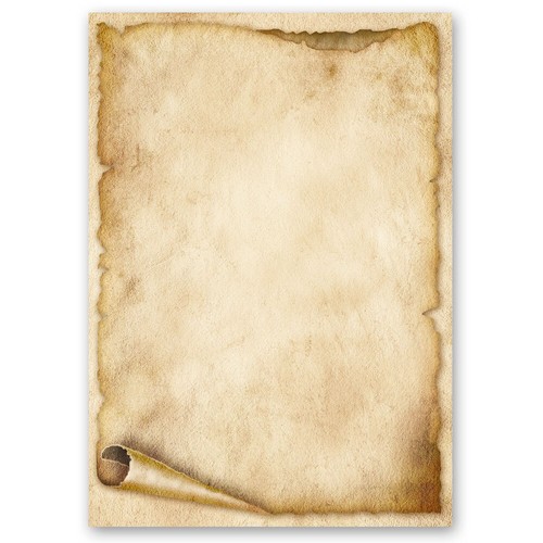 Briefpapier alte papierrolle - briefpapier,