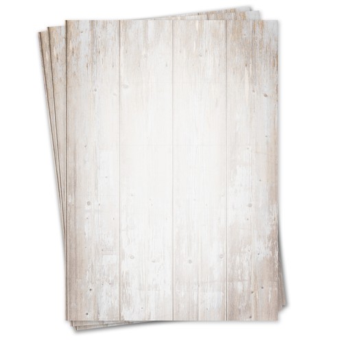 Briefpapier set mit holz - briefpapier,