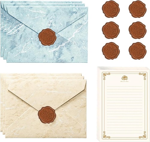 Vintage briefpapier mit 6 - a5,