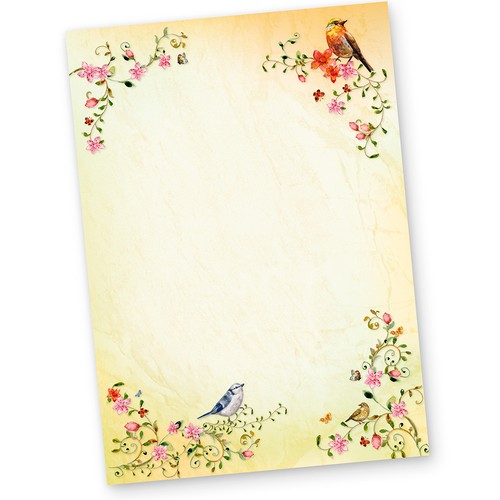 Neu motiv briefpapier vogel - motiv-briefpapier,