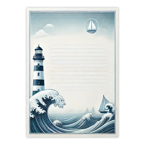 Blatt briefpapier - 10,