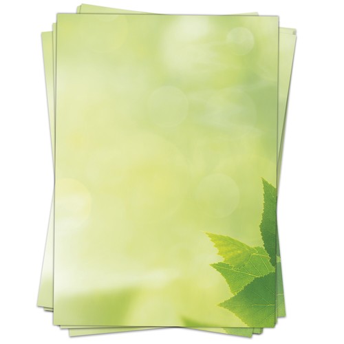 Blatt briefpapier mit - 50,